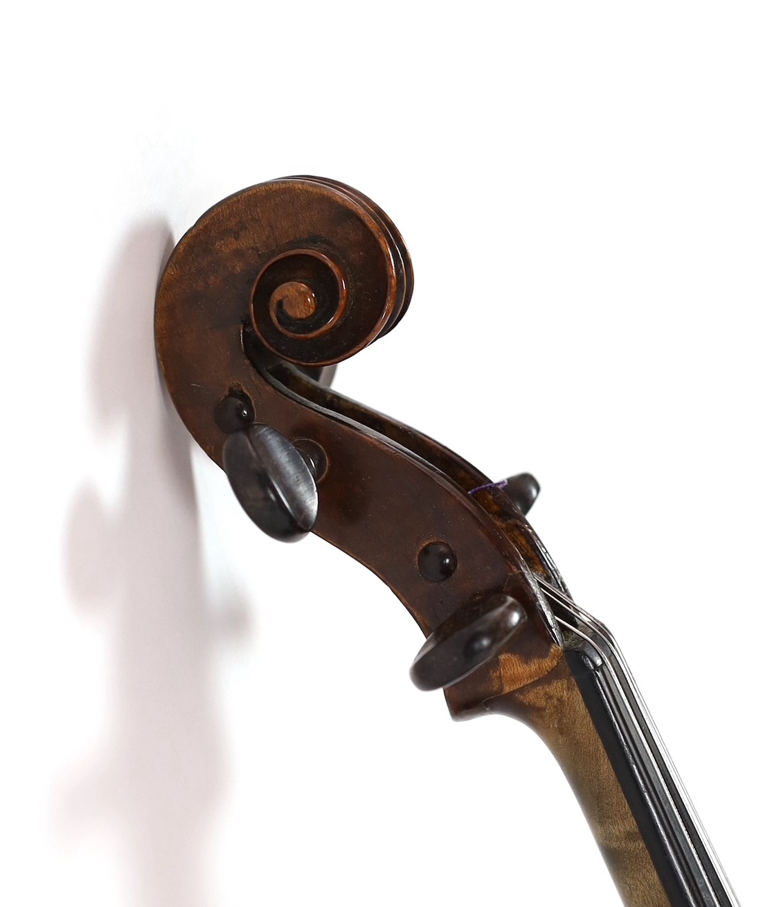 A 19th century violin attributed to Klotz school, length of back 35.5 cm